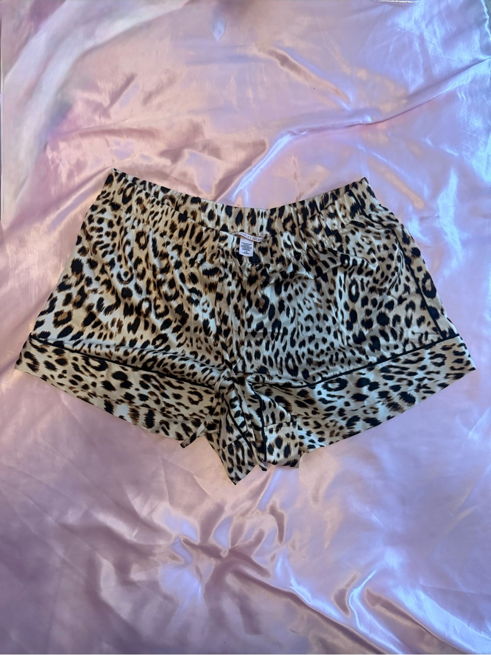 Victoria's Secret Leopard Print Satin Shorts